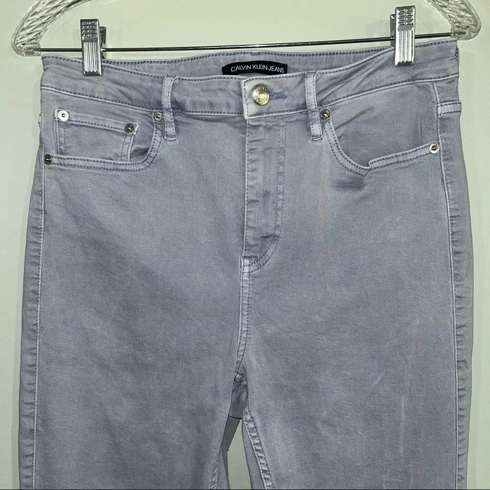 Calvin Klein jeans size 10 soft blue stretchy jeans - Picture 2 of 11